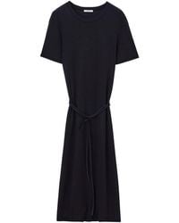 Lemaire - Belted Rib T-Shirt Dress - Lyst
