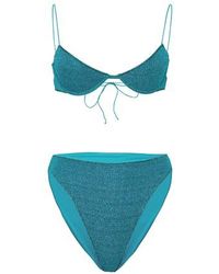 Oséree Lumiere 90s Bikini - Blue