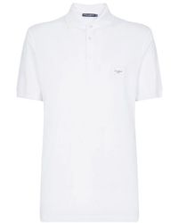 Dolce & Gabbana - Cotton Piqué Polo-Shirt - Lyst