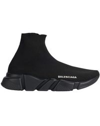 Balenciaga Synthetic Speed Trainers Jacquard in Black / White (Black) | Lyst