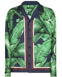 Dolce & Gabbana - Banana-Tree-Print Silk Shirt - Lyst