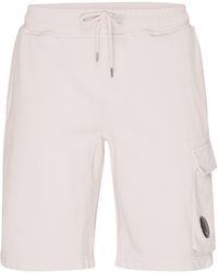 C.P. Company - Cargo-Shorts aus Diagonal Fleece - Lyst