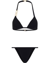 Dolce & Gabbana - Triangle bikini with DG logo - Lyst