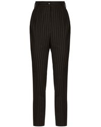 Dolce & Gabbana - Pinstriped Trousers - Lyst