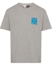 Loewe - Baumwoll-T-Shirt in lockerer Passform Anagram - Lyst