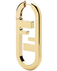 Fendi Metal O'lock Necklace Fe in Gold (Metallic) - Lyst