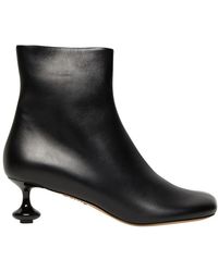 Loewe - Toy Sculpted-heel Leather Ankle Boots - Lyst