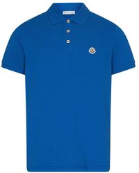 Moncler - Short-sleeved Polo Shirt With Logo - Lyst