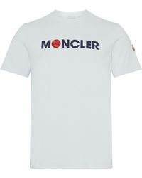 Moncler - Kurzarm-T-Shirt mit Logo - Lyst