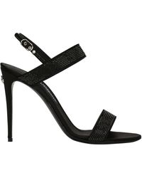 Dolce & Gabbana - Kim Rhinestone Sandals - Lyst