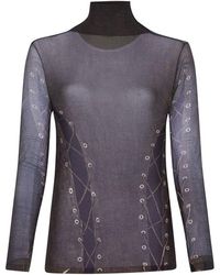 Acne Studios - Long-Sleeved Top With Mockneck - Lyst