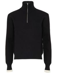 Maison Margiela Zip Collar Sweater - Black