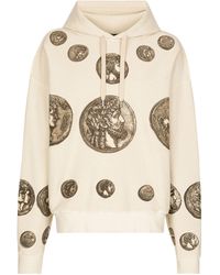 Dolce & Gabbana - Sweat à capuche réversible en jersey à imprimé pièce - Lyst