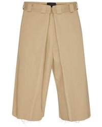 Givenchy - Extra Wide Chino Bermuda Shorts - Lyst