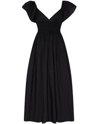 Matteau - Flutter Sleeve Midi Dress - Lyst