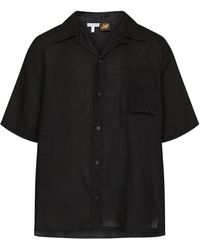 Loewe - Anagram Linen Short-Sleeve Shirt - Lyst