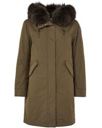 Yves Salomon - Cotton Parka With A Hood - Lyst
