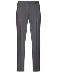 Dolce & Gabbana - Stretch Wool Pants With Darts - Lyst