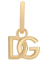 Dolce & Gabbana - Single Dg Logo Earring - Lyst