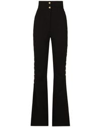 Dolce & Gabbana - Full Milano Pants With Buttons - Lyst
