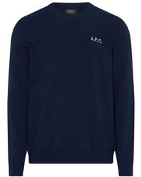 A.P.C. - Alois Crew Neck Sweater - Lyst