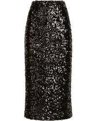 Dolce & Gabbana - Jupe mi-longue à sequins - Lyst
