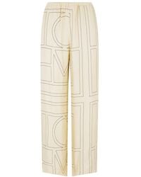 TOTEME - Monogram Pyjama Silk Pants - Lyst