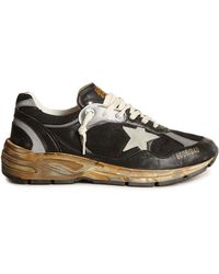 Golden Goose - Sneakers Dad-Star en résille et en cuir nappa avec étoile en daim - Lyst