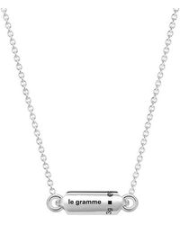 Le Gramme Le 3g Polished Silver Capsule Medal in Metallic for Men Mens Jewellery Necklaces 