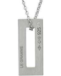 Le Gramme - Necklace Rectangle Le 1,5G 925 Slick Brushed - Lyst