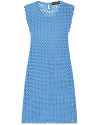 Dolce & Gabbana - Crochet Sleeveless Short Dress - Lyst