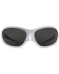 Balenciaga Skin Cat Xxl Sunglasses - Gray