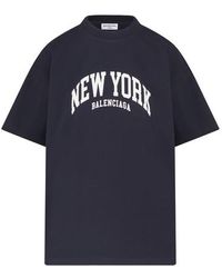 Balenciaga Cotton College 1917 T-shirt Medium Fit in Black - Lyst