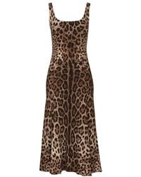 Dolce & Gabbana - Calf-length Cady Dress - Lyst
