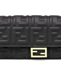 Fendi - Baguette Continental Wallet With Chain - Lyst