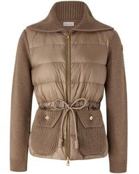 Moncler - Bi-Material Zippered Jacket - Lyst
