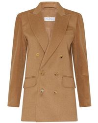 Max Mara - Potente Double-Breasted Blazer - Lyst