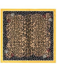 Dolce & Gabbana - Leopard-Print Twill Scarf (90 X 90) - Lyst