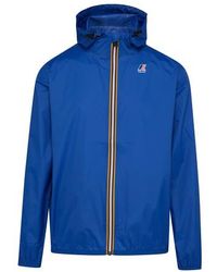 Mens Clothing Jackets Casual jackets K-Way Synthetic Eiffel 3.0 Windbreaker Depht in Blue for Men 
