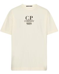 C.P. Company - 20/1 Jersey Boxy Logo T-Shirt - Lyst