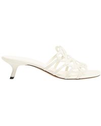 Loewe - Anagram Petal Calfskin Sandals - Lyst