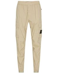 Stone Island - Cargo Pants With Logo Patch - Lyst