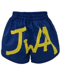 JW Anderson Jwa Logo Swimshorts - Blue