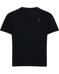 Maison Kitsuné - Short-sleeved T-shirt With Bold Fox Head Logo - Lyst