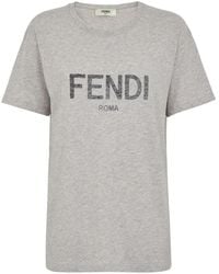 Fendi - Regular-Fit Short-Sleeved Crew-Neck T-Shirt - Lyst