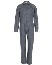 Moncler Wool Jumpsuit - Grey
