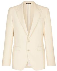 Dolce & Gabbana - Taormina Linen, Cotton, And Silk Single-breasted Jacket - Lyst