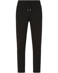 Dolce & Gabbana - Jersey jogging Pants With Branded Plate - Lyst
