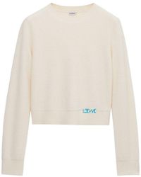 Loewe - Wool Sweater With A Round Neck - Lyst