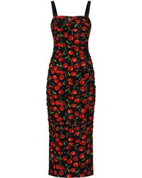 Dolce & Gabbana - Kleid "Ciliegie" - Lyst